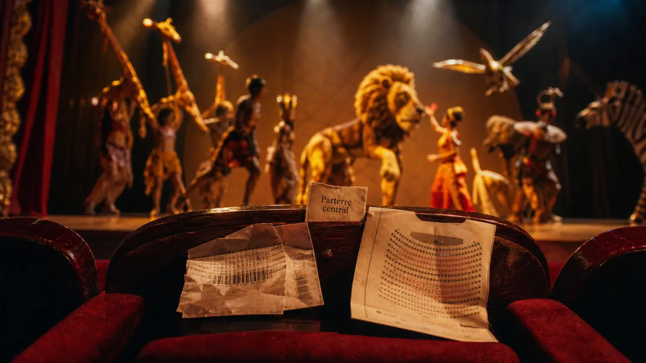 Où se placer pour le roi lion mogador : vue parterre central au Théâtre Mogador