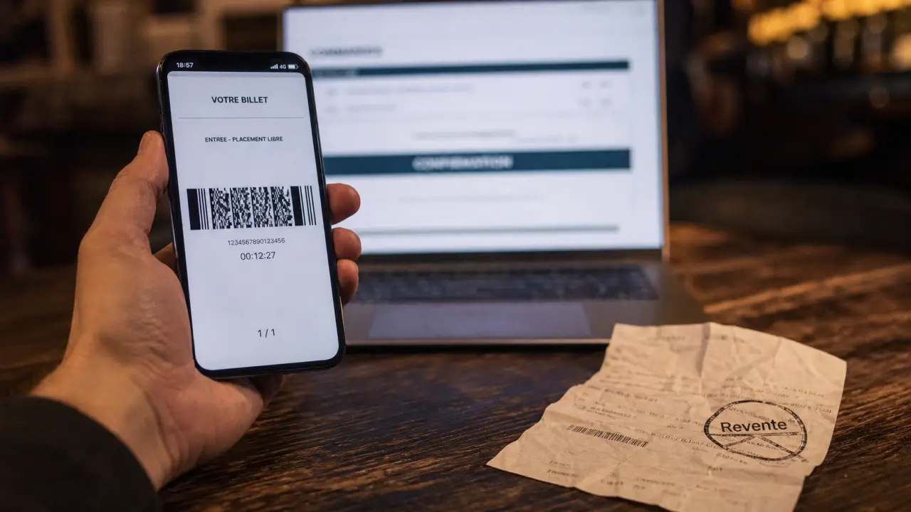 Revente ticket master : billet dématérialisé sur smartphone, code dynamique