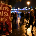 Soirée salsa paris sur les quais, ambiance nocturne et danseurs