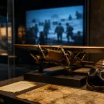 Musées america & gold beach à Ver-sur-Mer, vitrine et récit du 6 juin