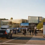 Entrée du parc des expositions de limoges, accès A20 et parking