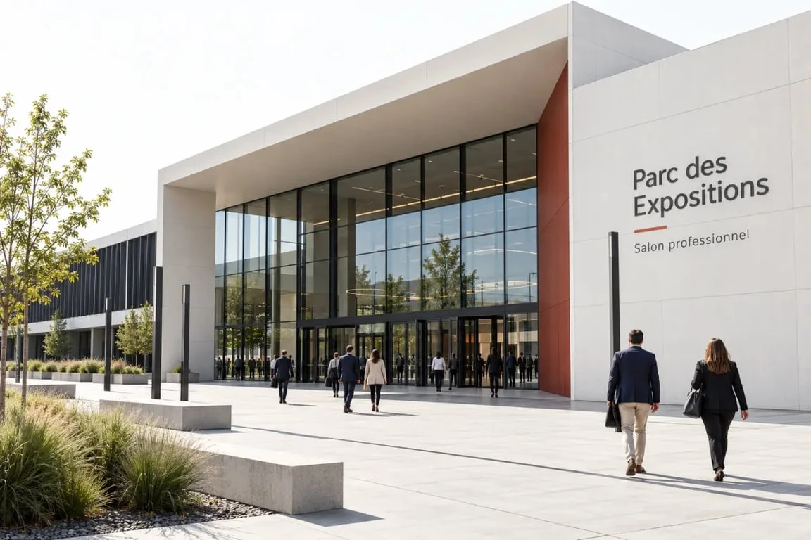 Vue extérieure du Parc des Expositions de Colmar en Alsace