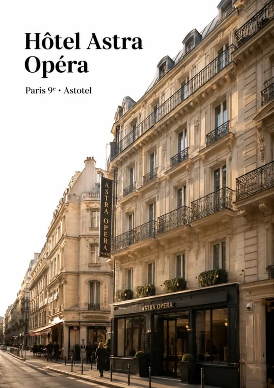 Hôtel Astra Opéra - Astotel à Paris, façade élégante dans le 9e arrondissement