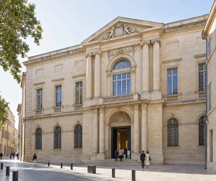 Aix-en-Provence musées : façade du Musée Granet dans le centre-ville