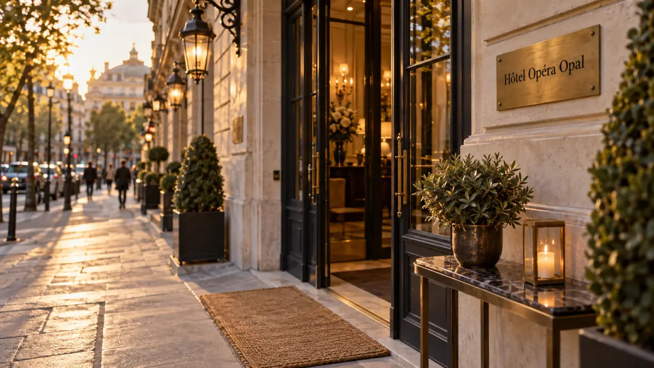 Hôtel Opéra Opal près de la Madeleine, façade 4 étoiles