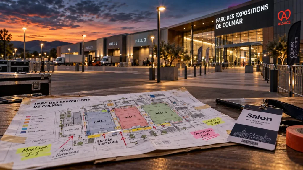 Le Parc des Expositions de Colmar réunit 43 500 m² pour vos événements