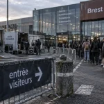 Entrée du parc des expositions de penfeld à Guilers