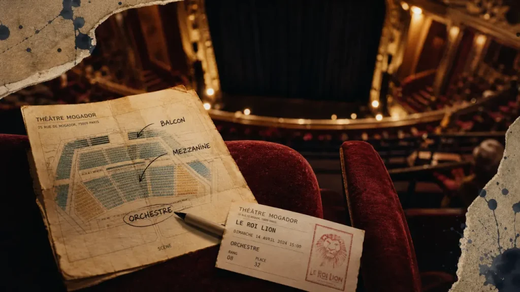 Théâtre Mogador : où s’asseoir pour Le Roi Lion entre orchestre, mezzanine et balcon ?