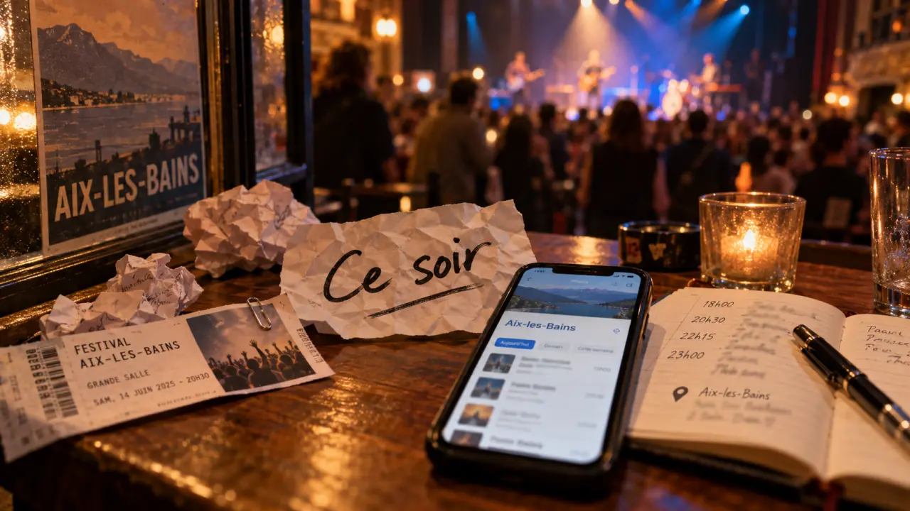 Concert aix-les-bains ce soir : vérifiez la date, la salle et les places