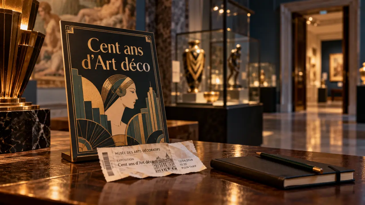 Exposition paris novembre 2025 : affiche art déco au musée