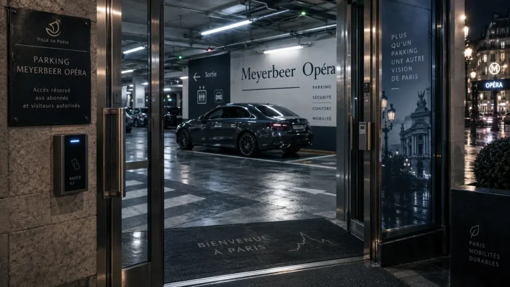Q-Park Meyerbeer Opéra : un parking central pour rejoindre Garnier et Haussmann à pied