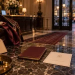 Timhotel opéra : passeport et réservation dans un hall d’hôtel parisien