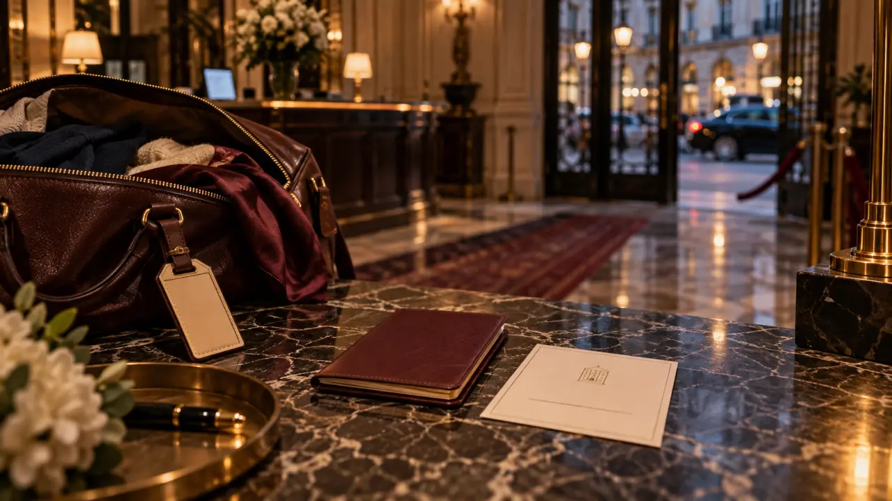 Timhotel opéra : passeport et réservation dans un hall d’hôtel parisien